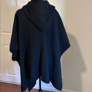 Free People Black Hooded Duster